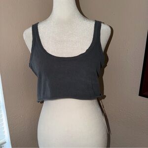 NWT! Joah Brown Sporty Crop Tank Top